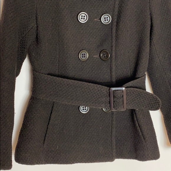 Soia & Kyo chocolate brown wool belted jacket Small - Picture 3 of 8